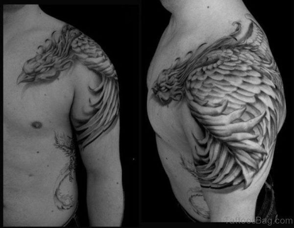 Wonderful Flying Phoenix Tattoo