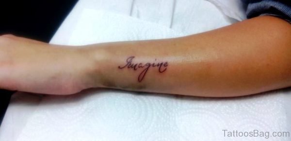 Wonderful Imagine Wrist Tattoo