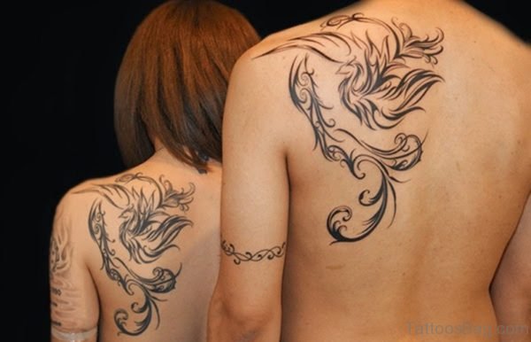 Wonderful Man ANd Woman Phoenix Tattoo