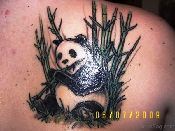 Wonderful Panda Tattoo On Shoulder