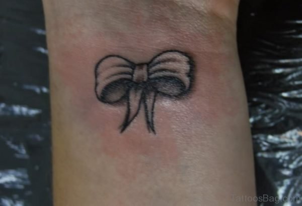 Wonderful Ribbon Wrist Tattoo