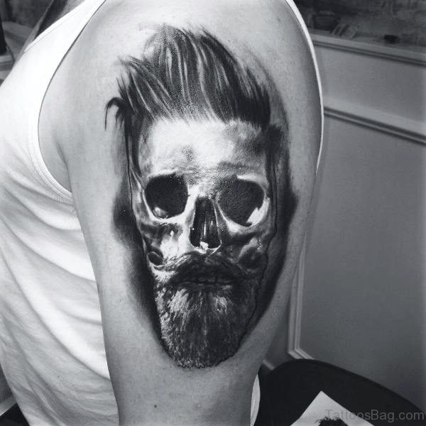 Wonderful Man Skull Tattoo