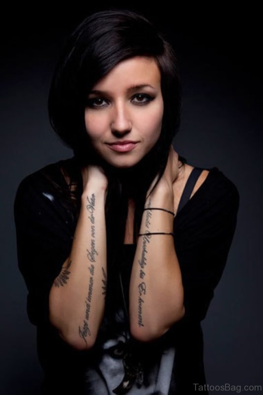 105 Brilliant Wording Tattoos On Arm