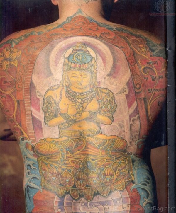 Yellow Buddha Tattoo