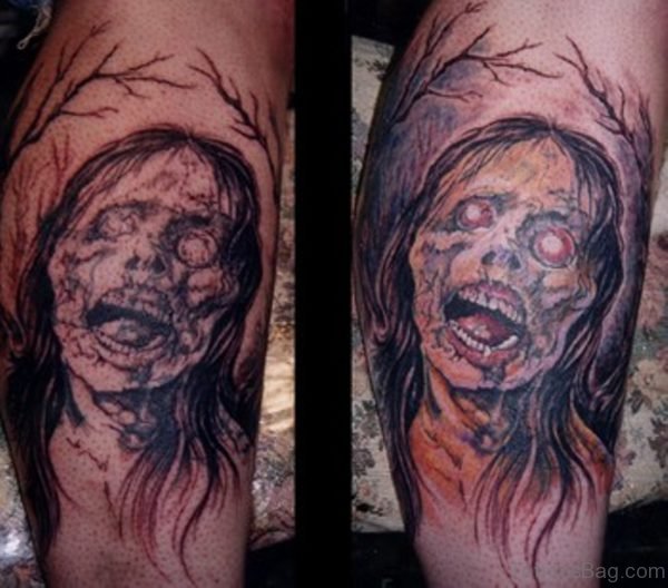 Zombie Ghost Tattoo