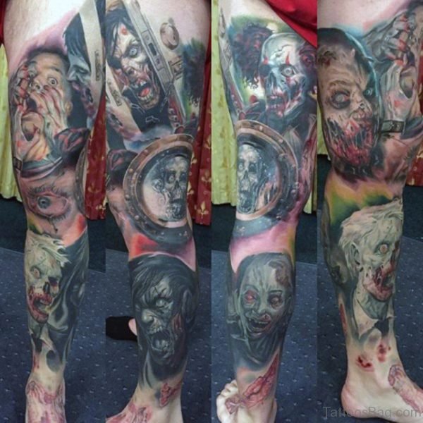 Zombie Themed Tattoo