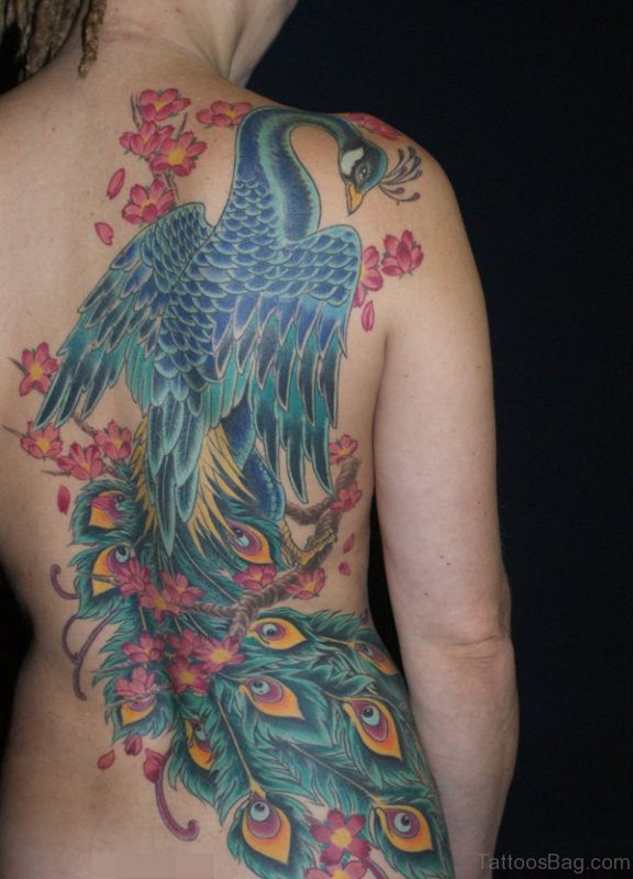Adorable Peacock Tattoo