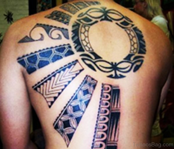 African Tattoo On Back Body 