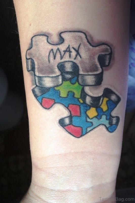 Amazing Autism Tattoo On Wrist