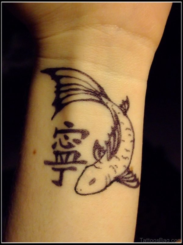 Amazing Fish Tattoo Wrist