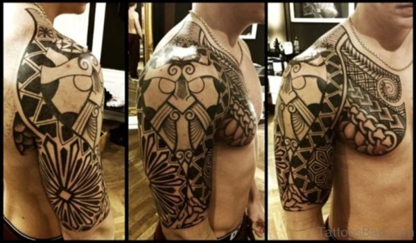 Amazing Nordic Shoulder Tattoo