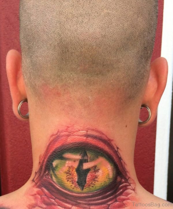 Amazing Ripped Skin Eye Tattoo