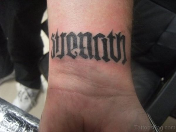 Ambigram Tattoo On Wrist Wrist 589 TB115