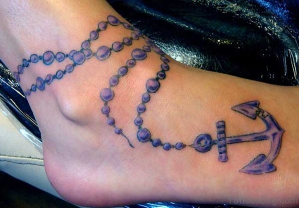 Anchor Rosary tattoo
