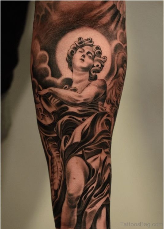 Angel Tattoo On Arm 