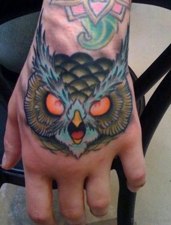 Angry Owl Tattoo