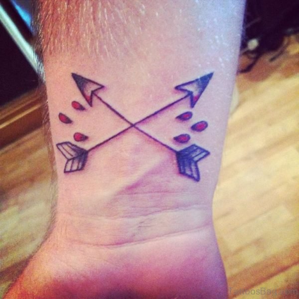 Arrow Tattoo Design On Wrist