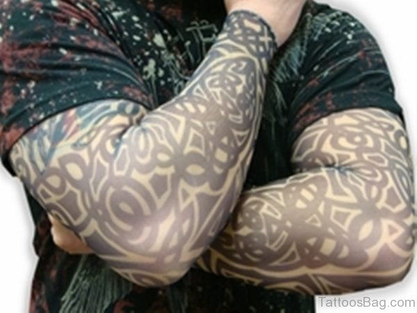 Attractive Celtic Tattoo On Full Sleeve