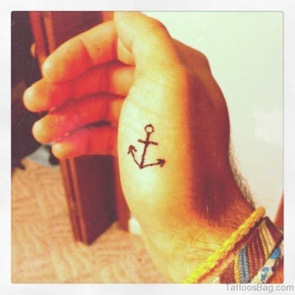 Attractive Anchor Tattoo On Hand