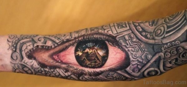 Attractive Eye Tattoo Design 