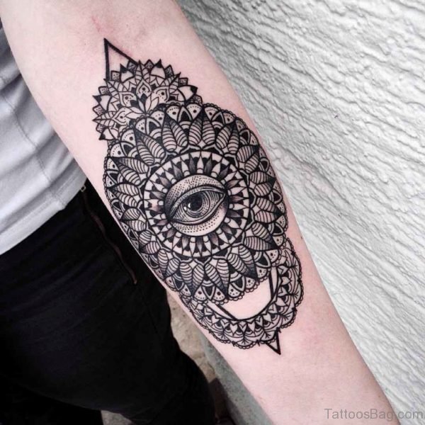 Attractive Mandala Tattoo On Arm 