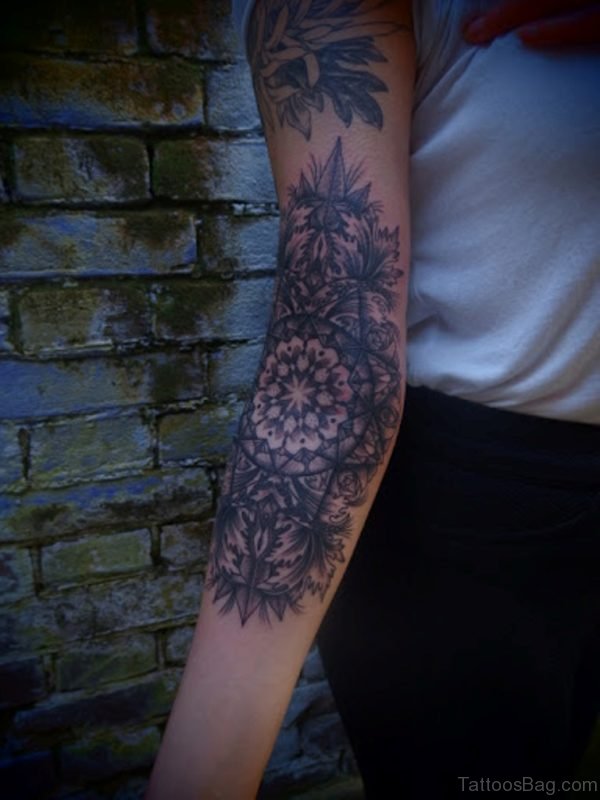 Attractive Mandala Tattoo On Full Sleeve 
