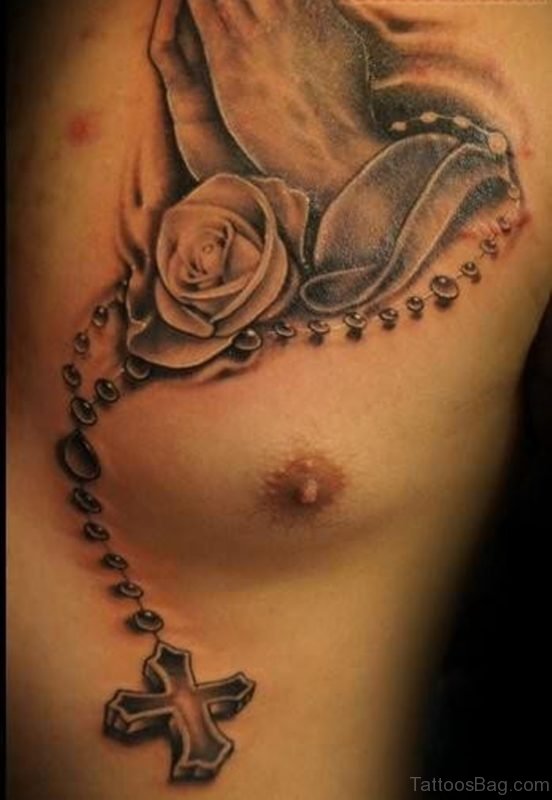 Attractive Rosary Tattoo 2