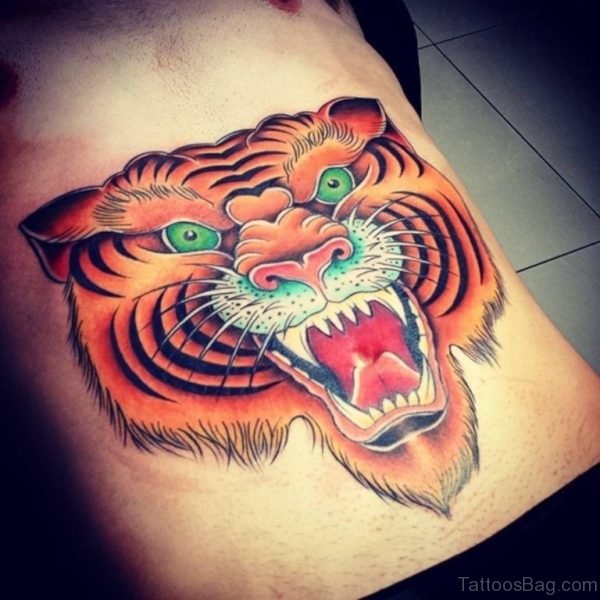 Attractive Tiger Tattoo Design