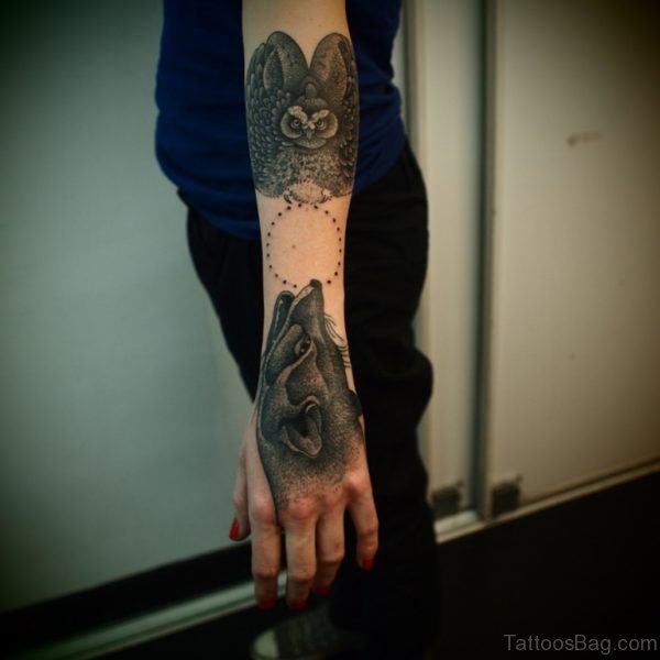Attractive Wolf Tattoo