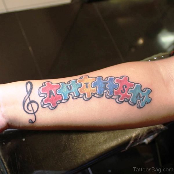 Autism Tattoo On Wrist