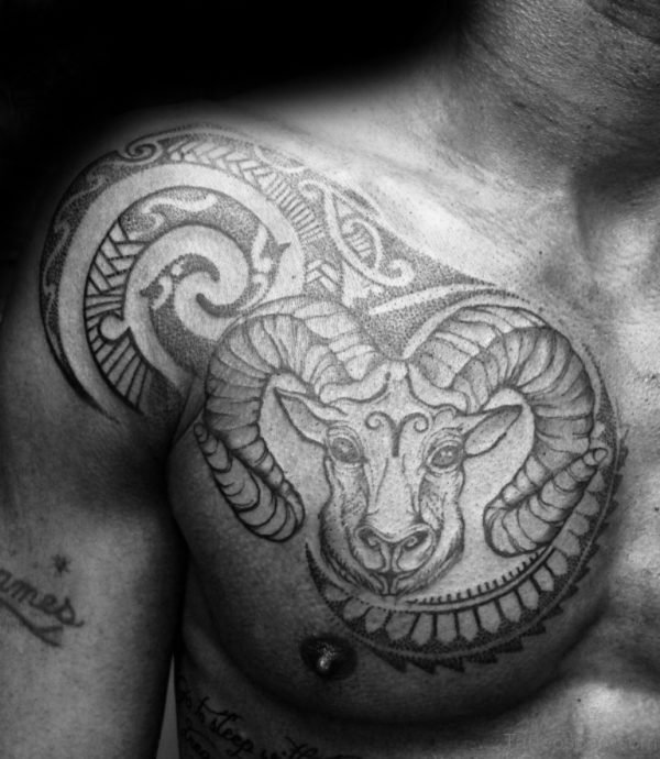 Awesome Aries Tattoo 