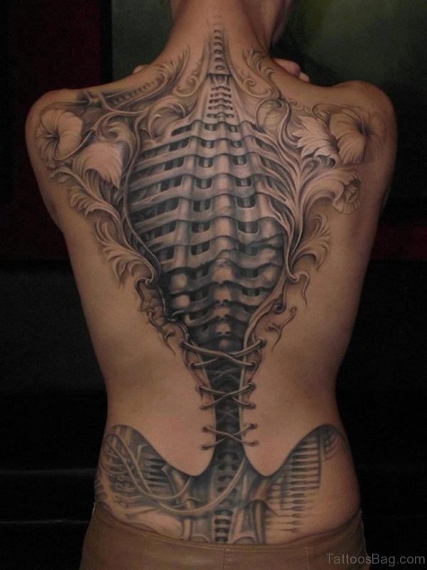 Elegant Back Tattoo 