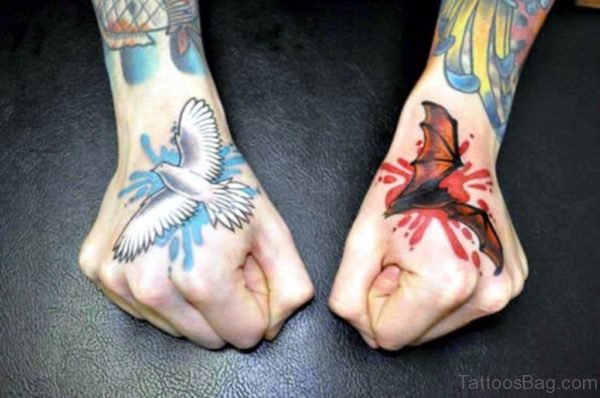 Awesome Bird Tattoo On Hand