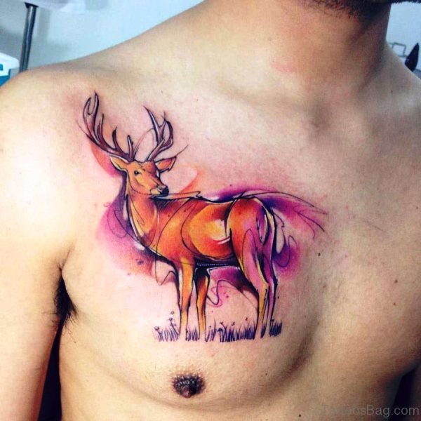 Awesome Buck Tattoo Design