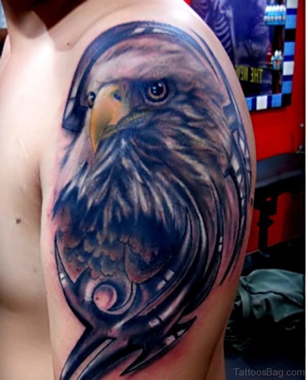 Awesome Eagle Tattoo On Shoulder 