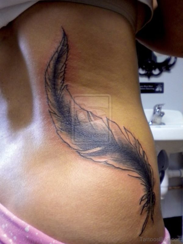 Awesome Feather Tattoo 