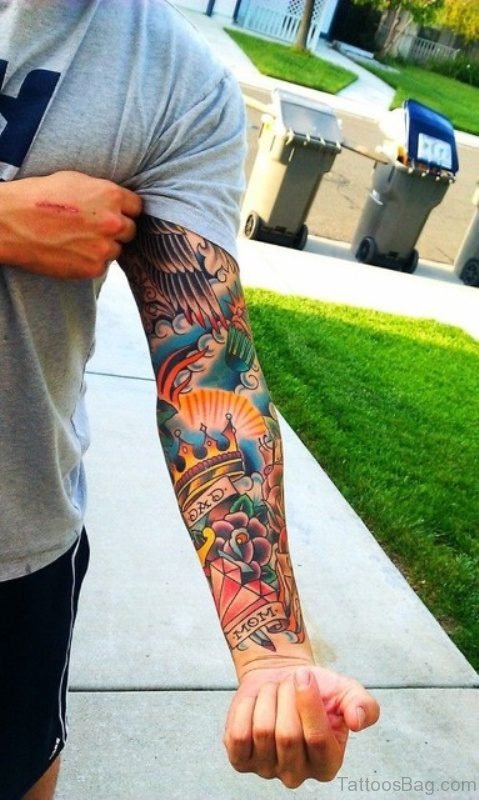 Awesome Full Sleeve Tattoo 