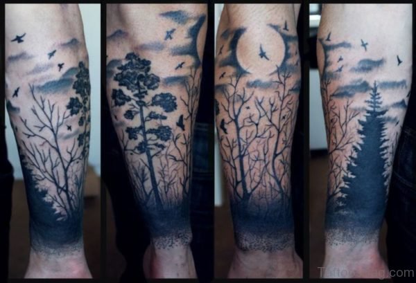 Awesome Tree Tattoo Design