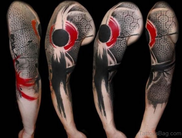 Awesome Full Sleeve Tattoo Design