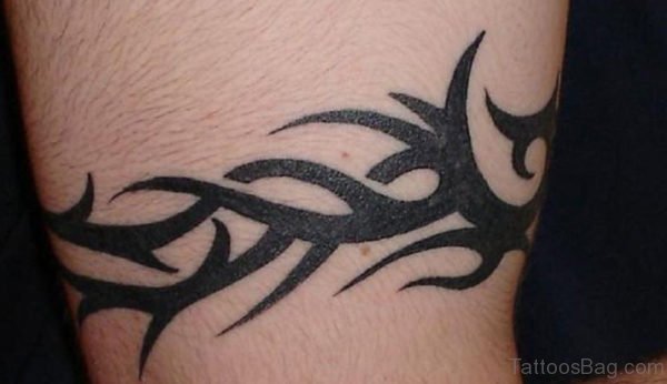 Awful Black Tribal Armband Tattoo Design