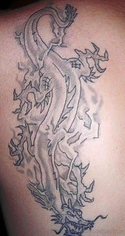 Dragon Tattoo On Back Body 