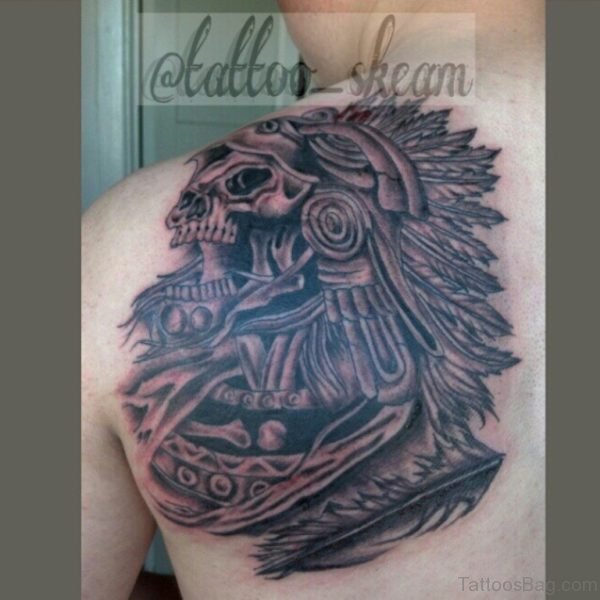 Aztec Skull Tattoo 