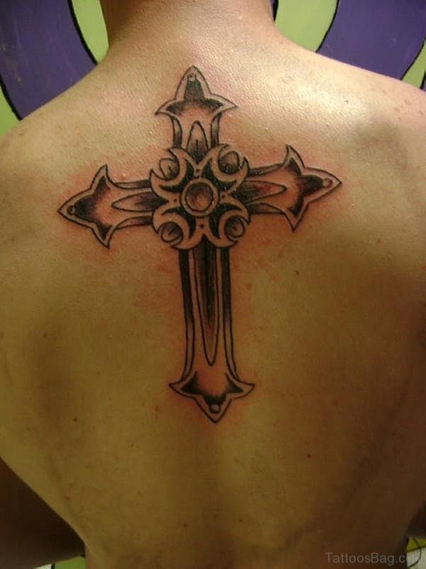 Back Cross Tattoo 