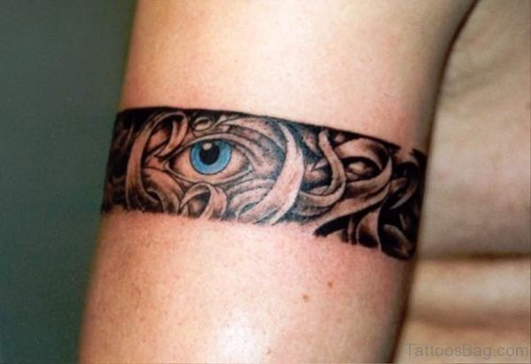 Band Eye Tattoo On Arm