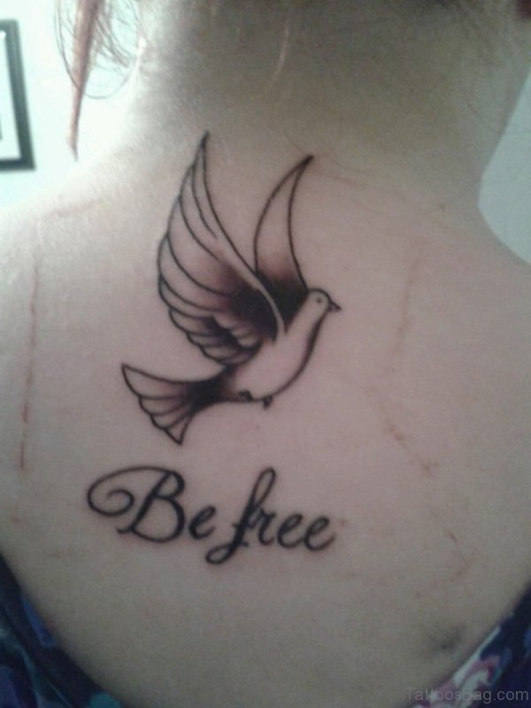 Be Free And Dove Tattoo