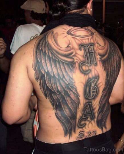 Beautiful Angel Wings Tattoo 