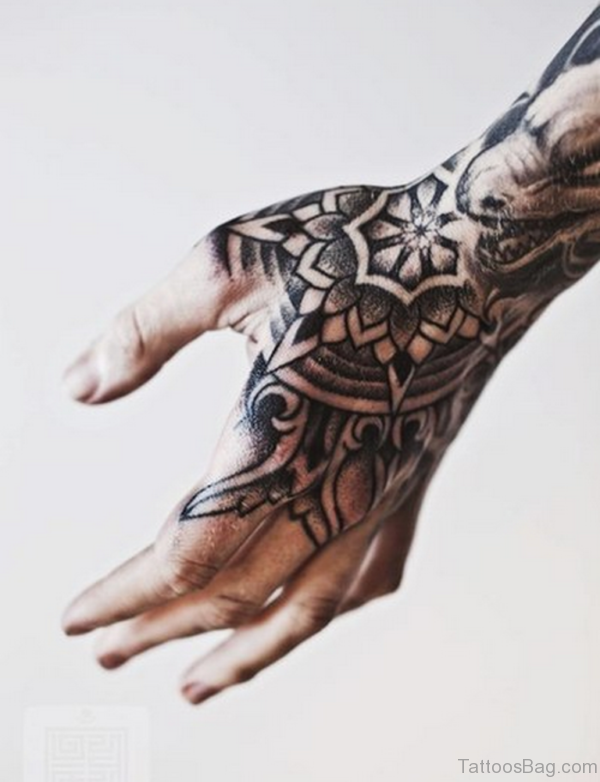 Beautiful Black Mandala Tattoo