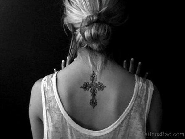 41 Beautiful Cross Tattoos On Neck
