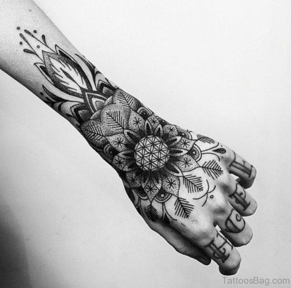 Beautiful Mandala Tattoo On Hand