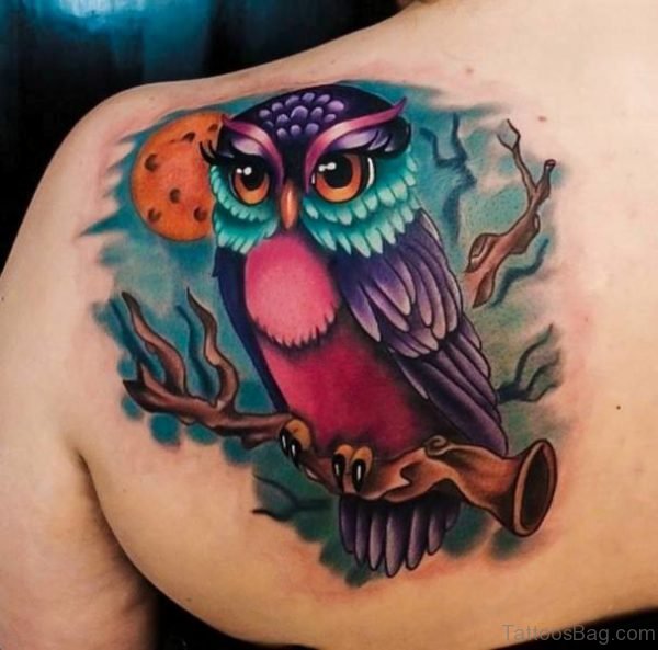 Beautiful Owl Tattoo